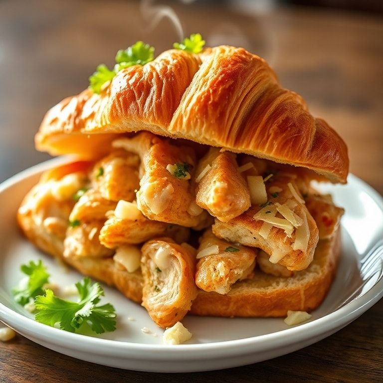 Chicken Caesar Croissant Sandwich
