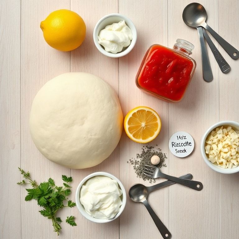 Raw ingredients flat lay
