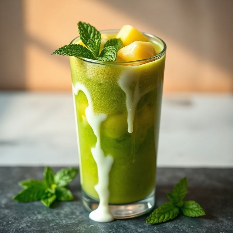 Refreshing Tropical Iced Green Tea