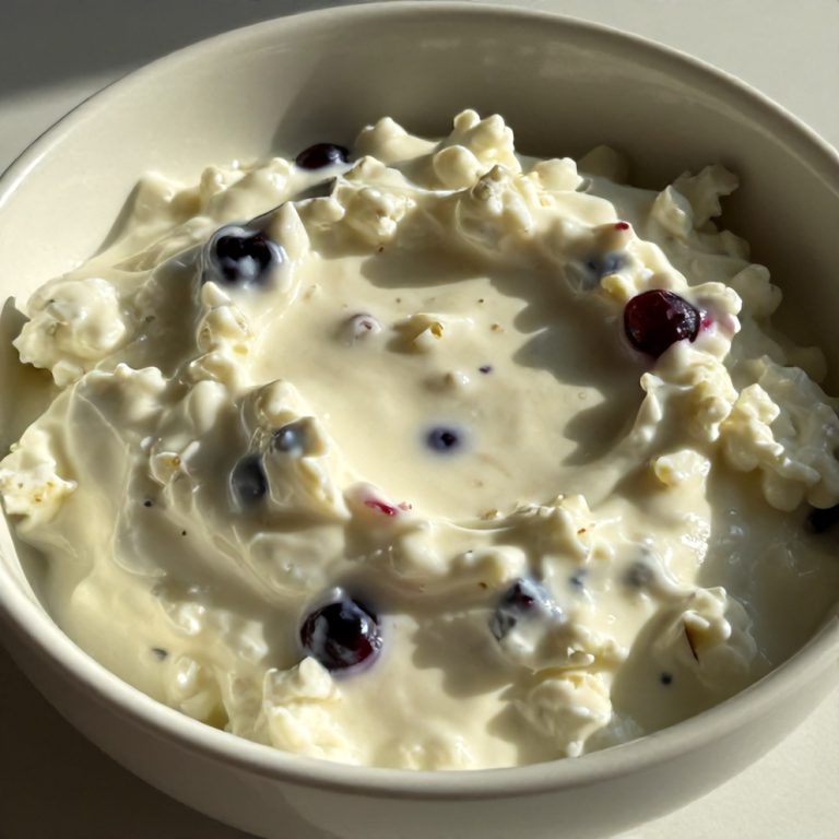 berry cottage cheese bowl