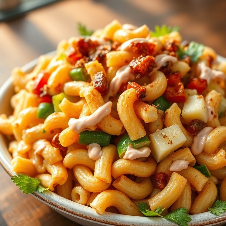best crispy hawaiian bbq macaroni salad