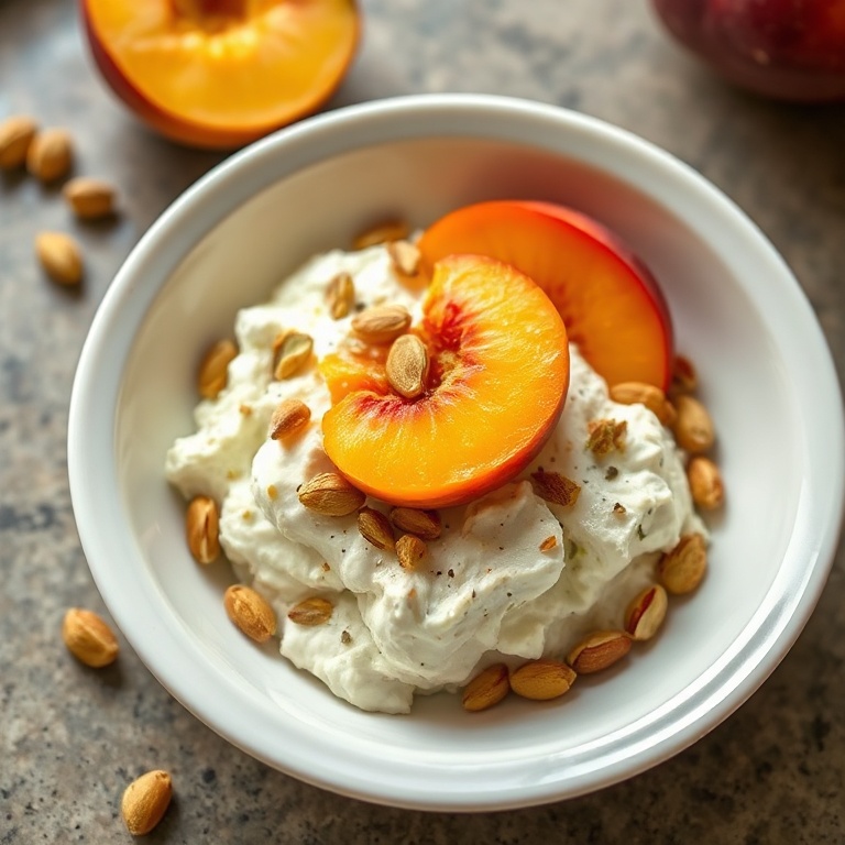 Best Peach Cottage Cheese Bowls