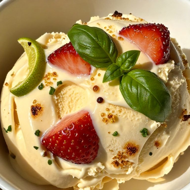 roasted strawberry basil ice cream
