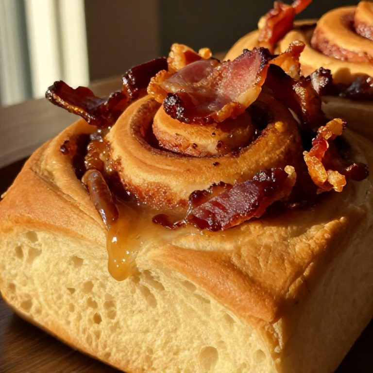 bourbon maple bacon cinnamon rolls