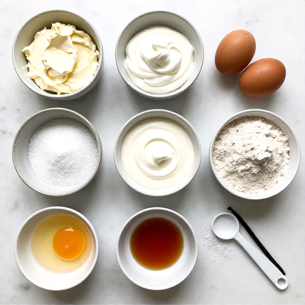 Burnt Basque Cheesecake Ingredients