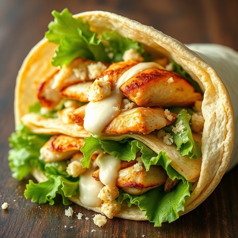Chicken Caesar Wraps