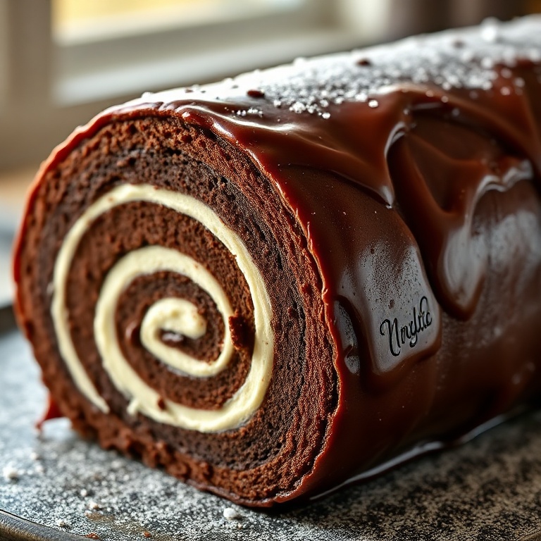 Classic Chocolate Yule Log