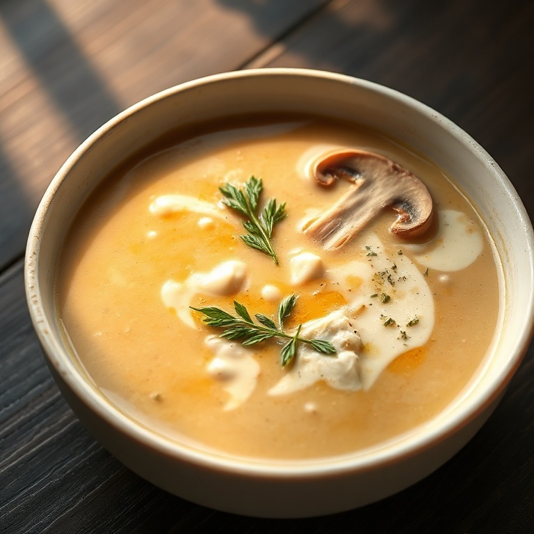 Cottage Cheese Mushroom Soup