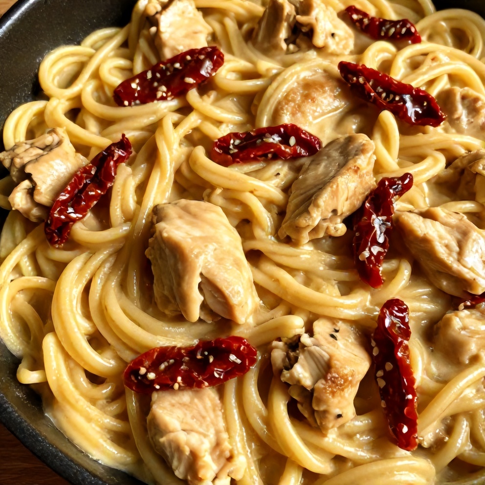 Creamy Chicken Pasta with Sun-Dried Tomatoes