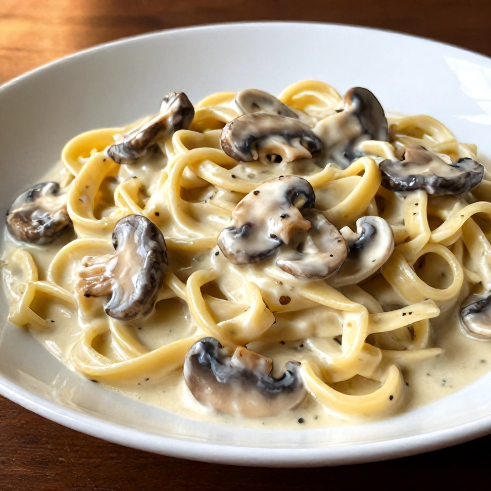 creamy italian mushroom carbonara