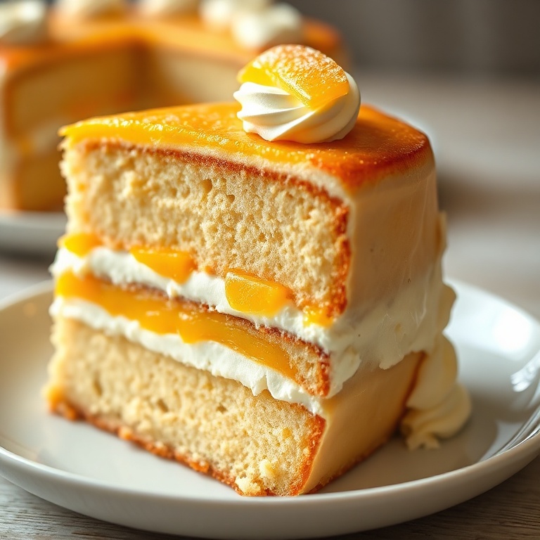 Creamy Mango Tres Leches Cake
