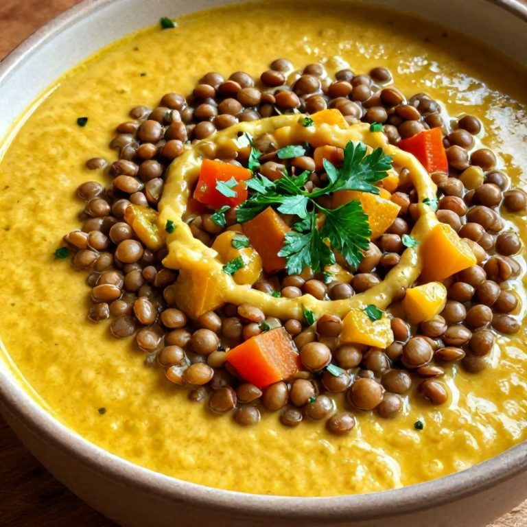 Creamy Moroccan Harissa Lentil Soup