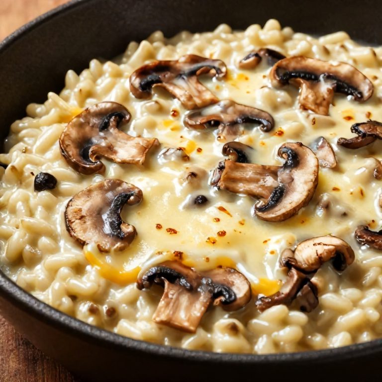 creamy mushroom risotto