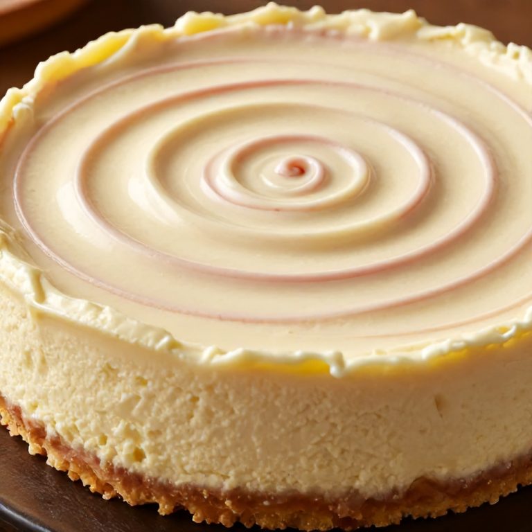 Creamy Strawberry Swirl Cheesecake