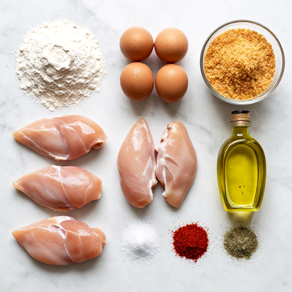 Air Fryer Chicken Cutlets Ingredients