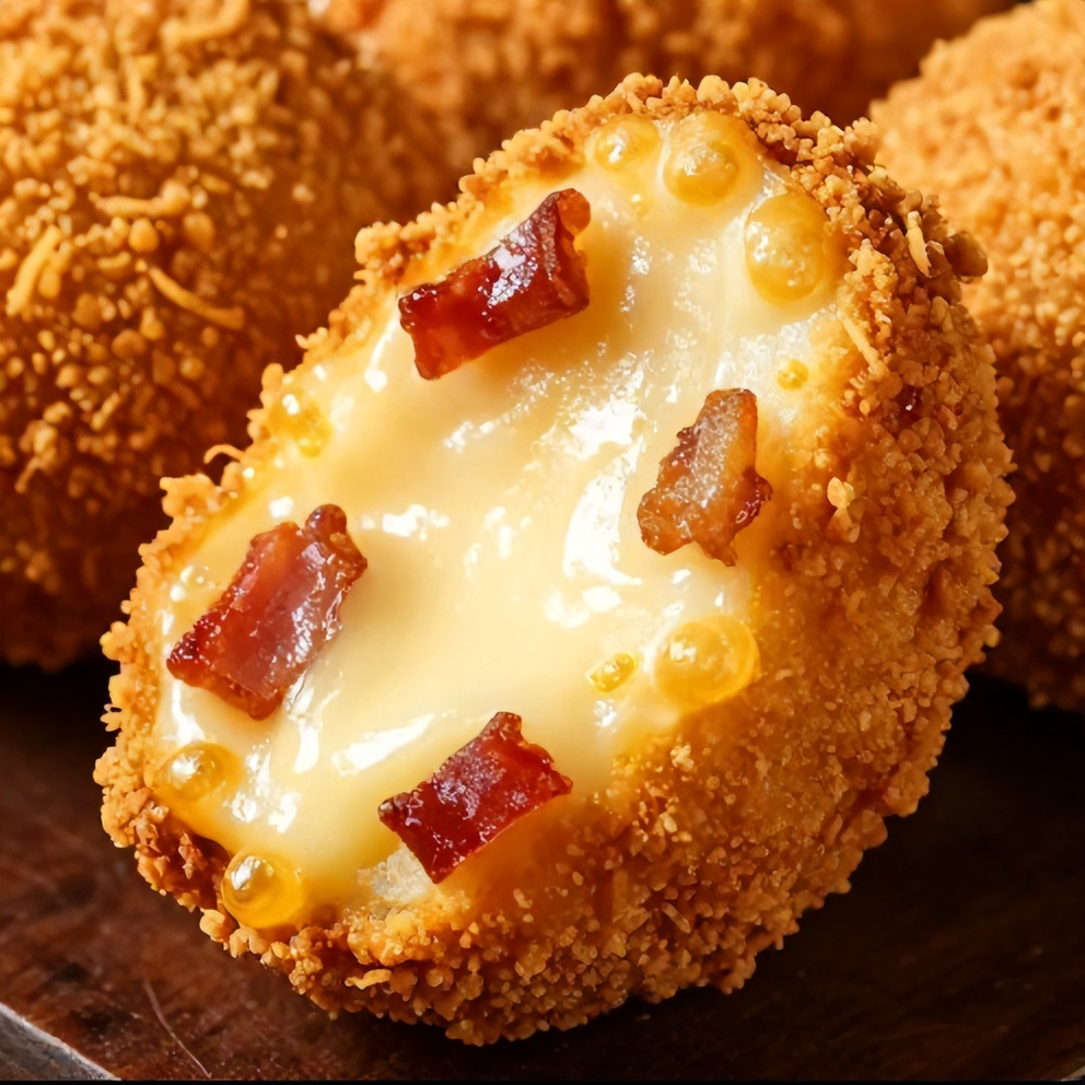 Crispy Buffalo Chicken Bacon Mozzarella Bombs