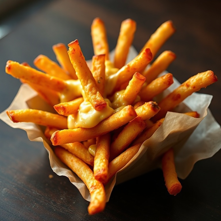 Crispy Cheesy Cajun Voodoo Fries