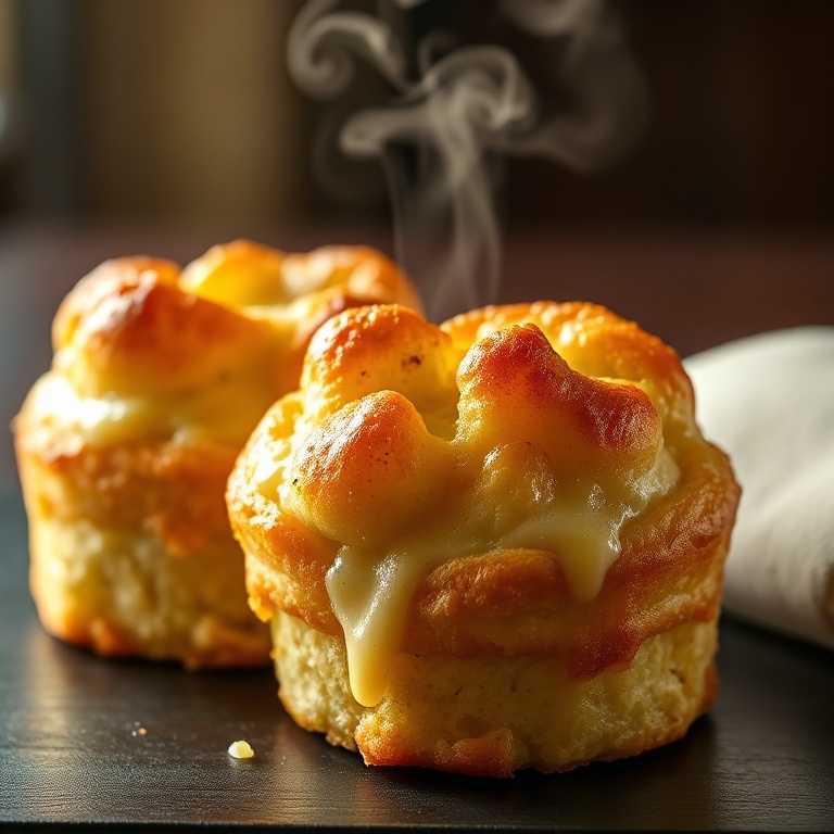 Crispy Cheesy Garlic Cruffins