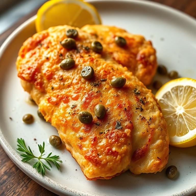 Crispy Chicken Piccata