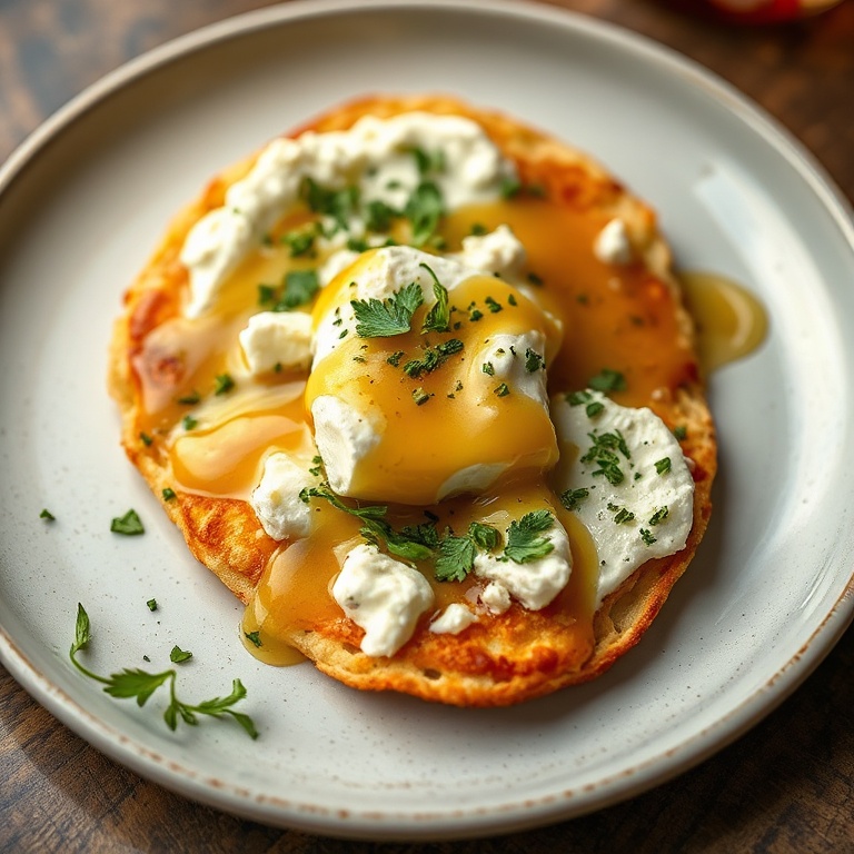 Crispy Cottage Cheese Flatbread