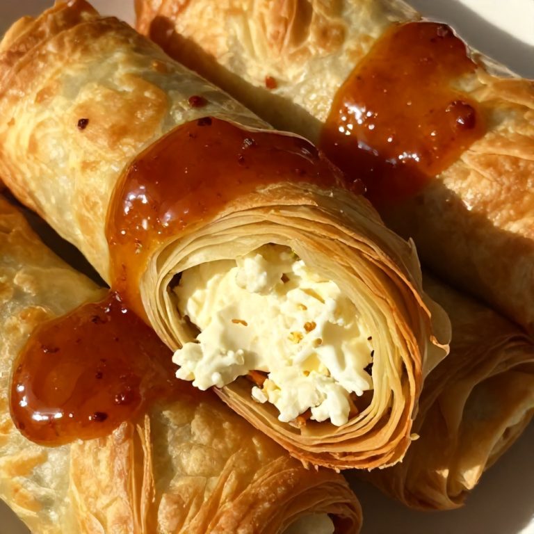 crispy feta phyllo rolls