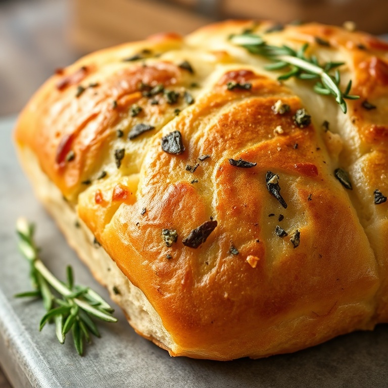 Crispy Garlic Rosemary Bread