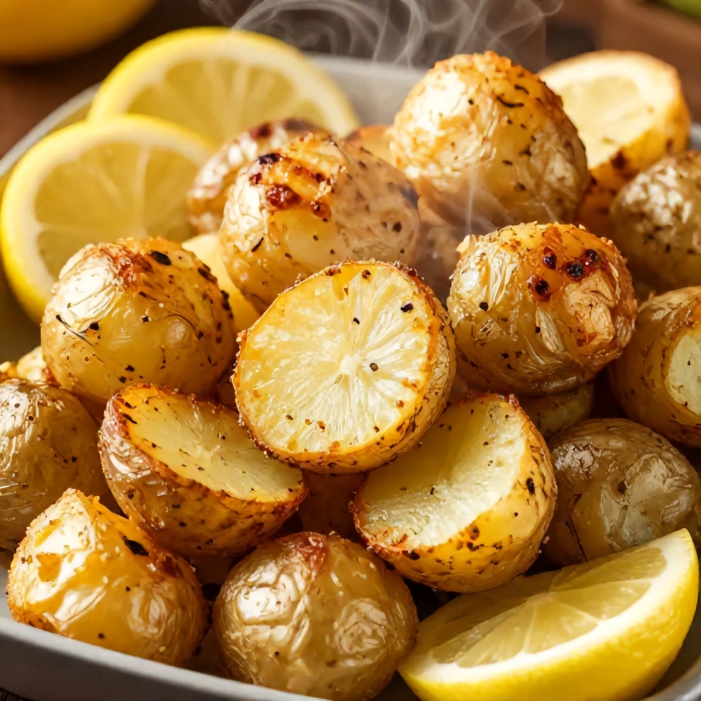 Crispy Greek Lemon Potatoes