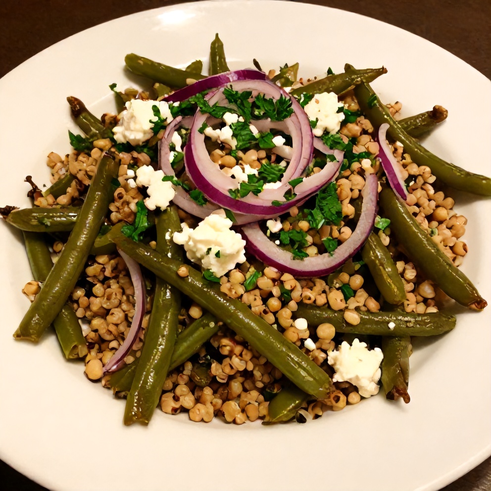 Plated Green Bean Quinoa Salad