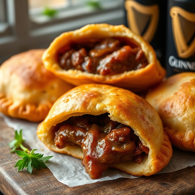 Crispy Guinness Beef Hand Pies
