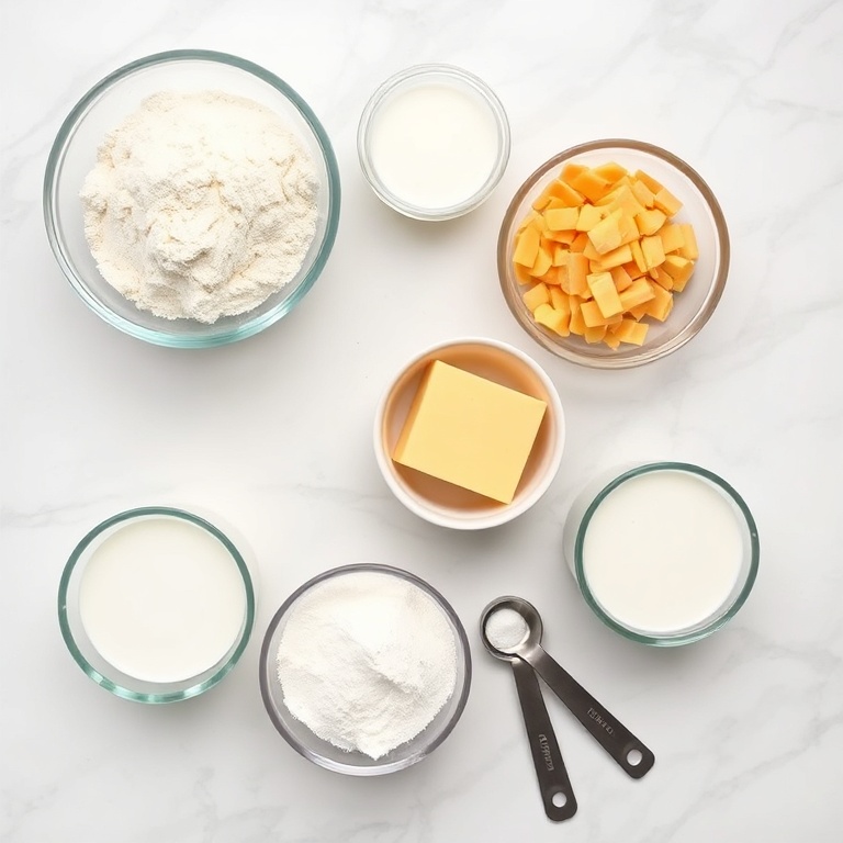 Ingredients for Crispy Homemade Cheez Its