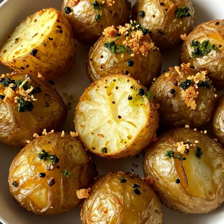 crispy parmesan pesto roasted potatoes