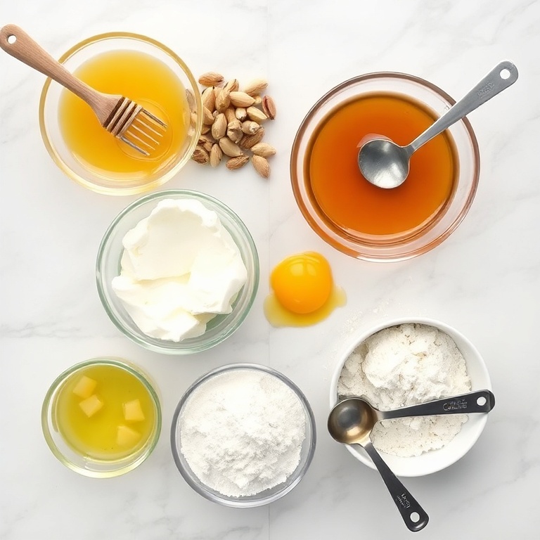 Ingredients for Crispy Ricotta Pistachio Honey Bites