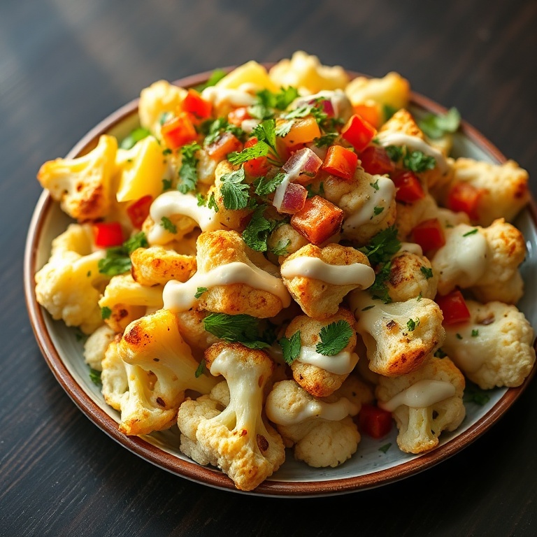 Crispy Roasted Cauliflower Salad