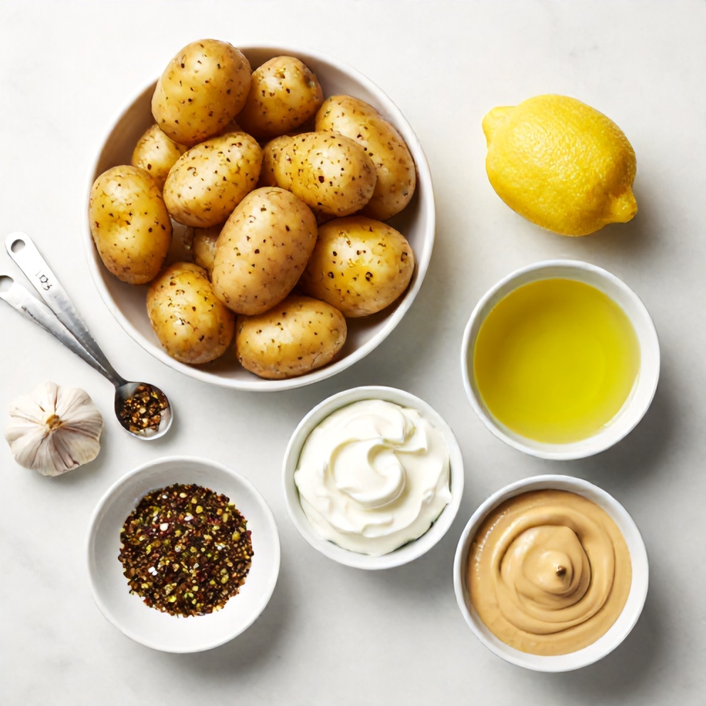 Za’atar, Potatoes, Garlic, Lemon, Olive Oil, Yogurt, Tahini