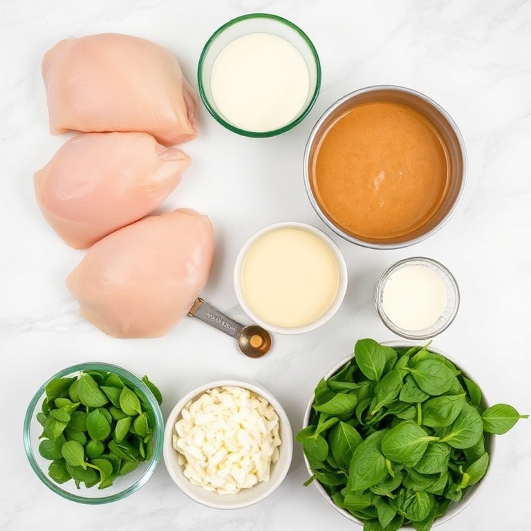 Ingredients for Creamy Crockpot Olive Garden Chicken