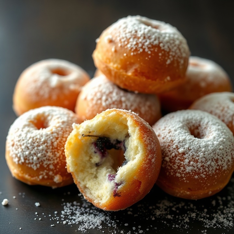 easy air fryer blueberry donut holes