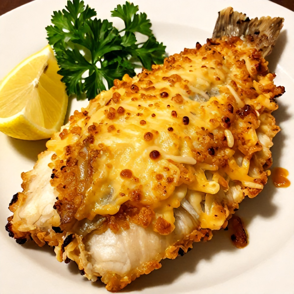 Plated Easy Baked Halibut with Lemon