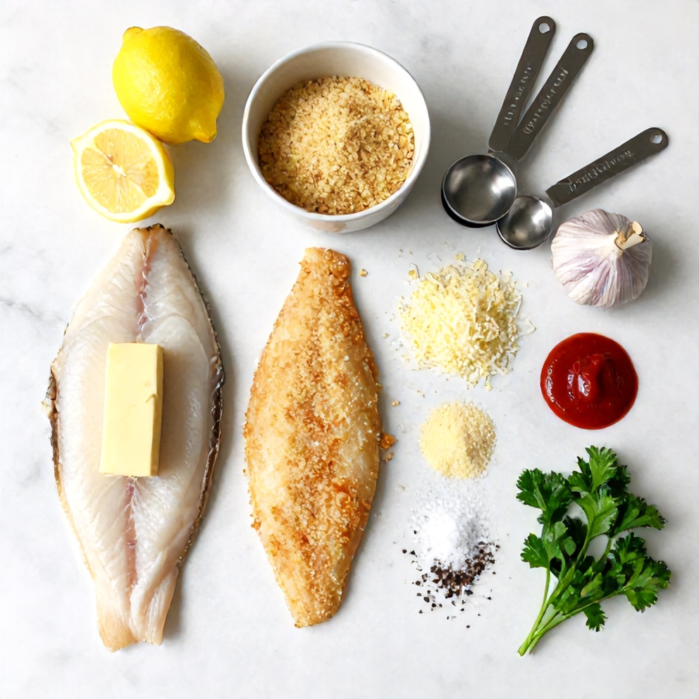 Raw Ingredients for Easy Baked Halibut