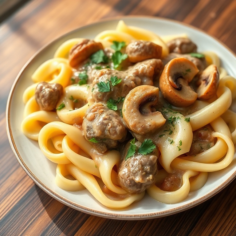 easy beef stroganoff