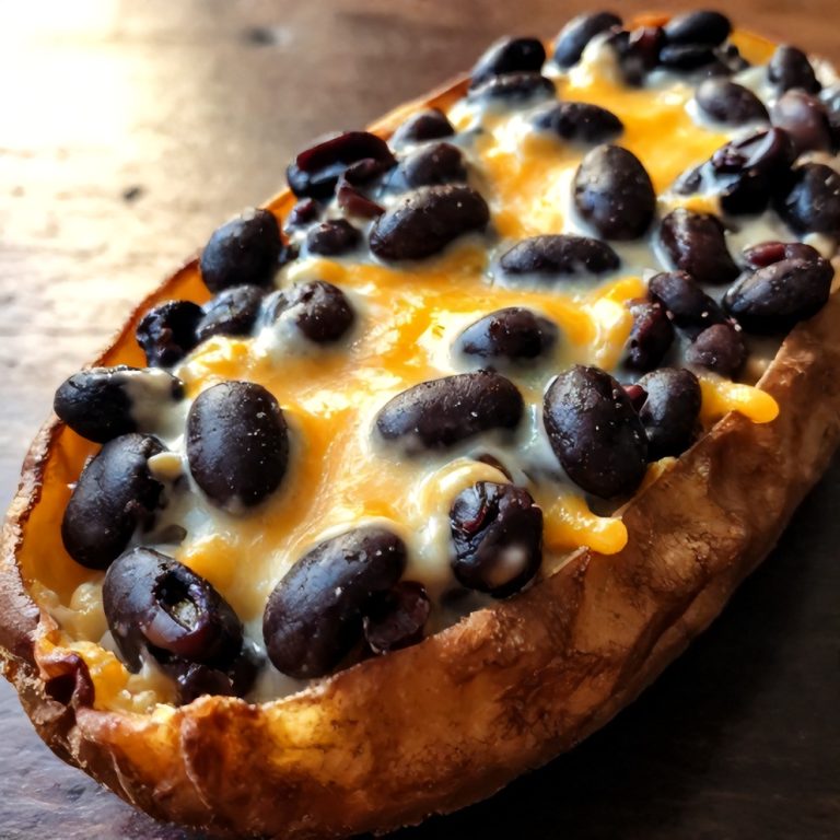 Easy Black Bean Stuffed Sweet Potatoes