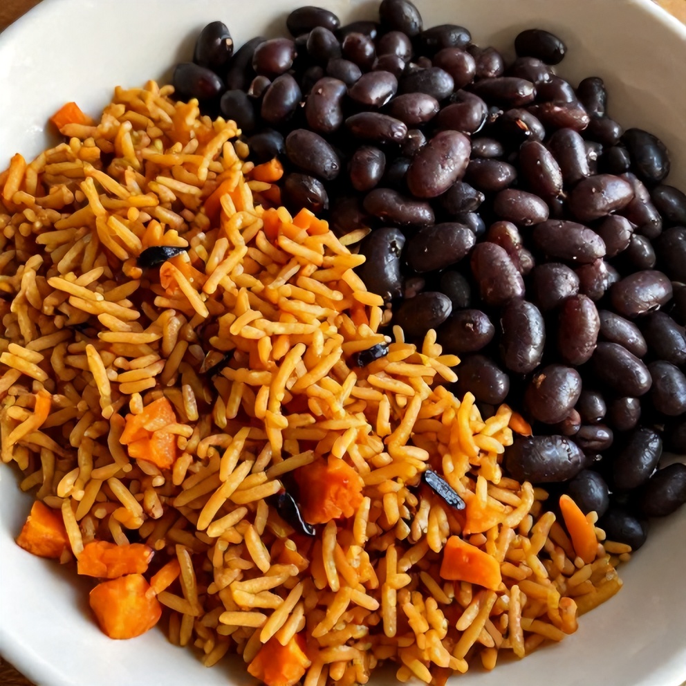 Easy Cajun Sweet Potato Rice Bowl
