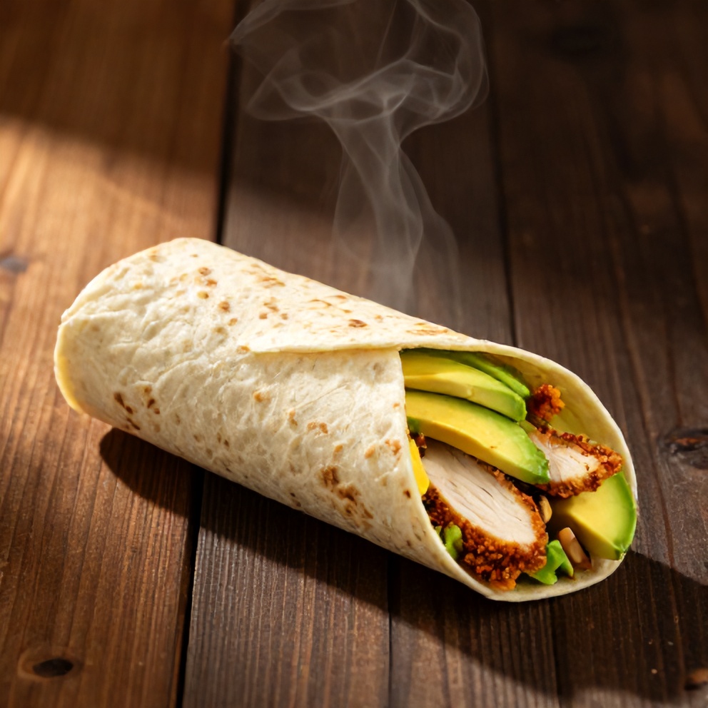 Easy Chicken Avocado Wrap