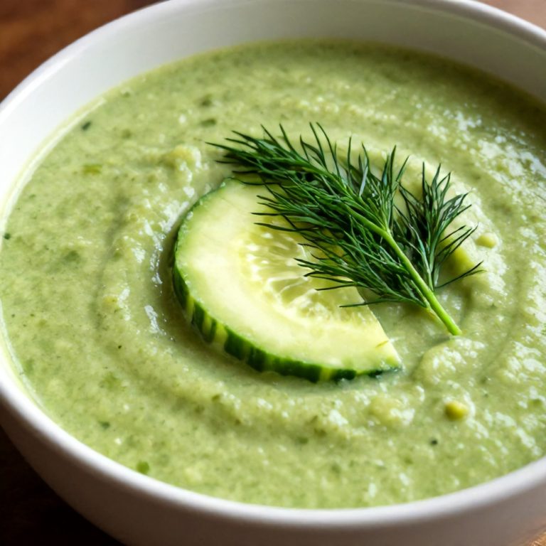 Easy Chilled Cucumber Avocado Soup