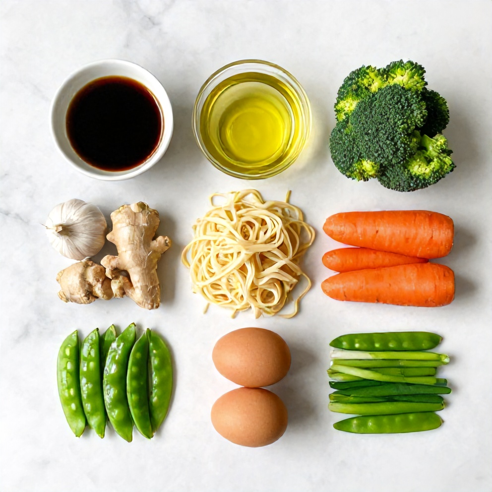 Ingredients for Easy Chinese Chow Mein