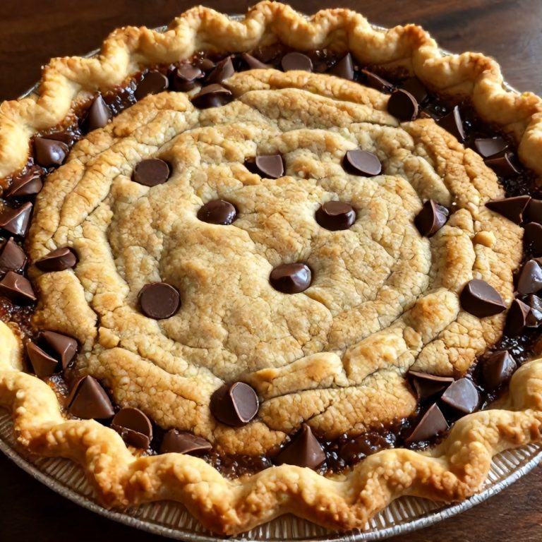 Easy Chocolate Chip Cookie Pie