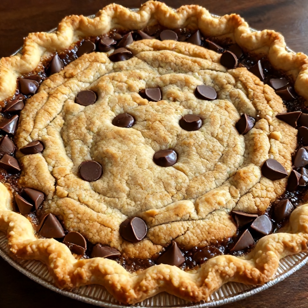 Easy Chocolate Chip Cookie Pie