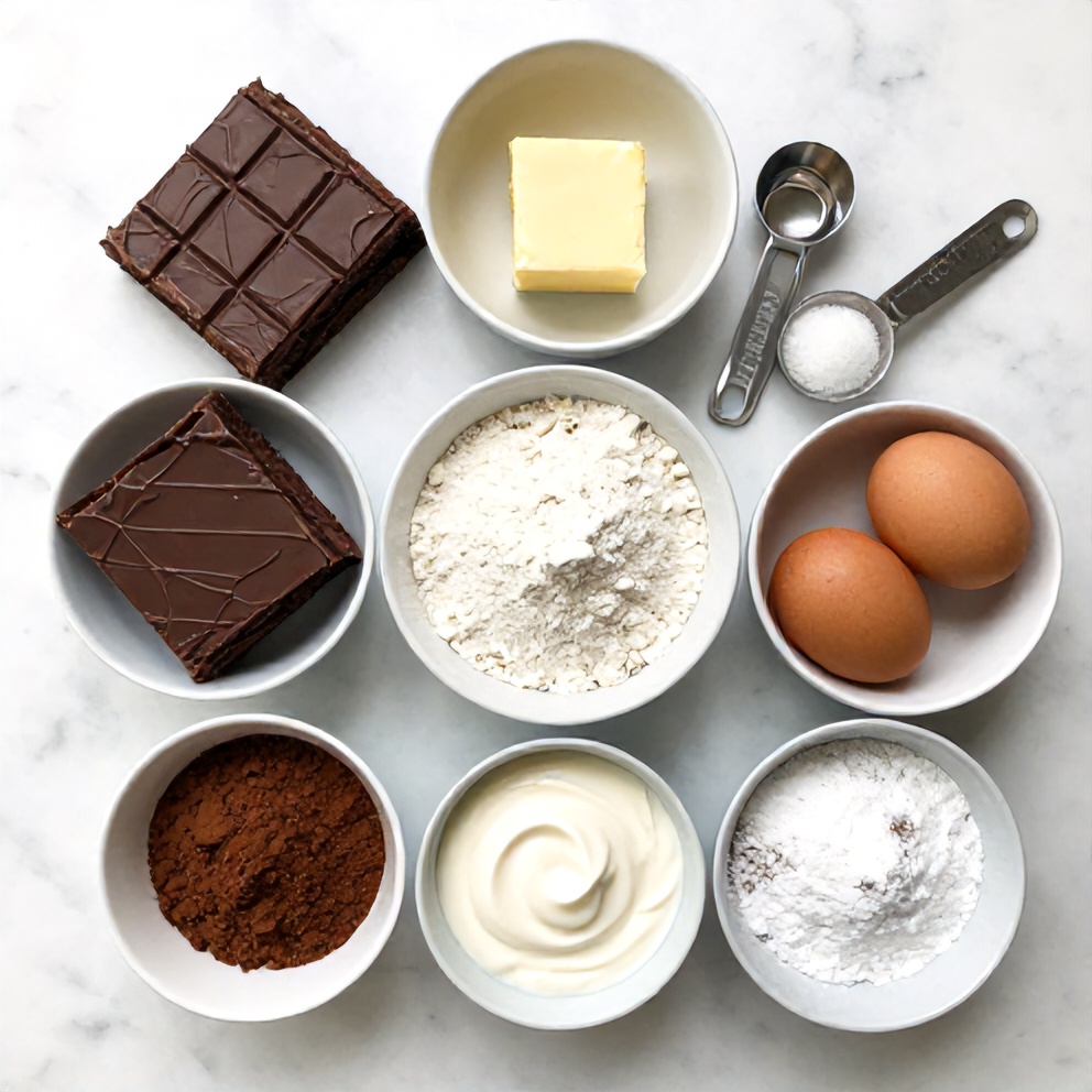 Chocolate Mousse Brownies Ingredients