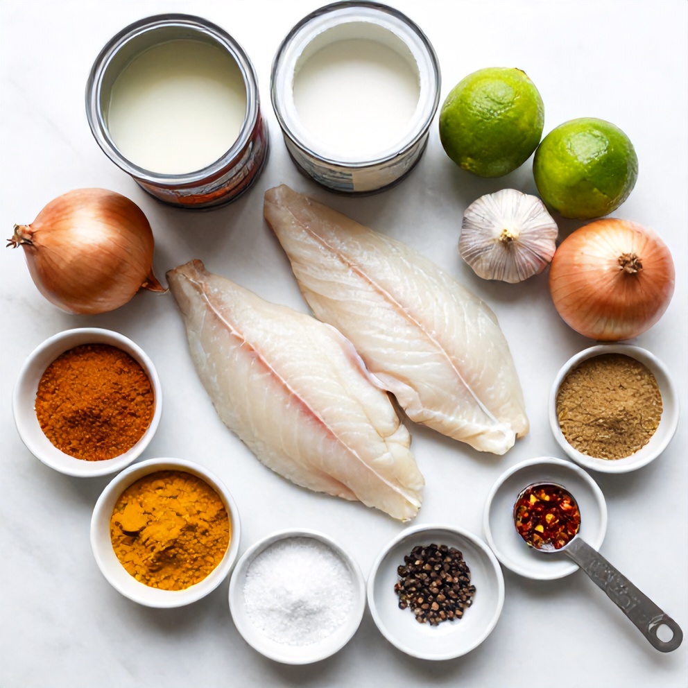 Coconut Lime Fish Curry Ingredients