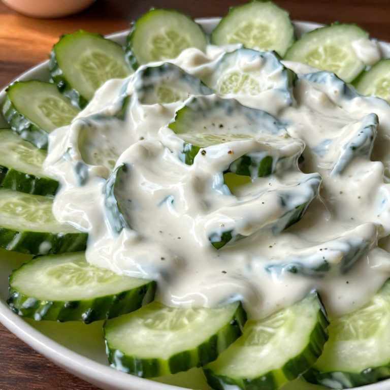 Easy Creamy Cucumber Salad