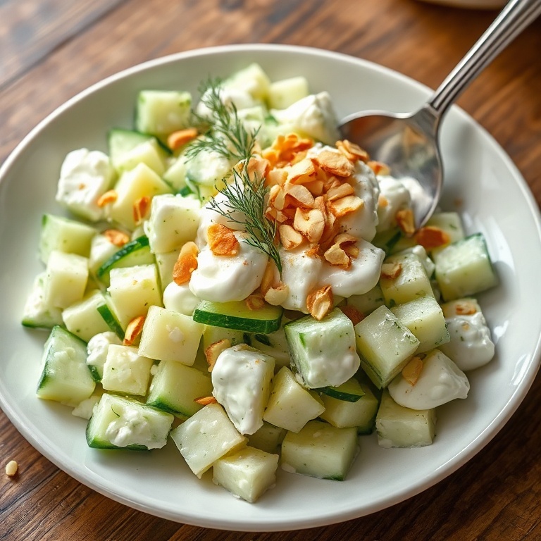 Easy Creamy Cucumber Salad
